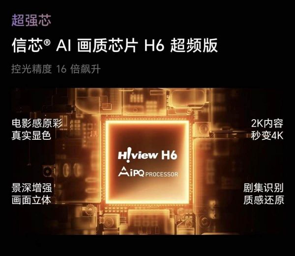 海信电视100吋E7Q芯片细节