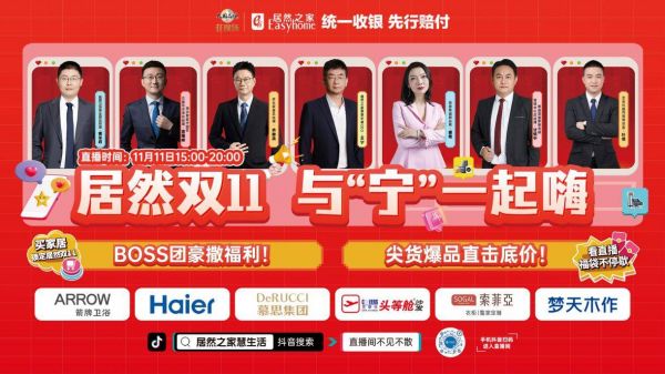 居然之家双11直播场景
