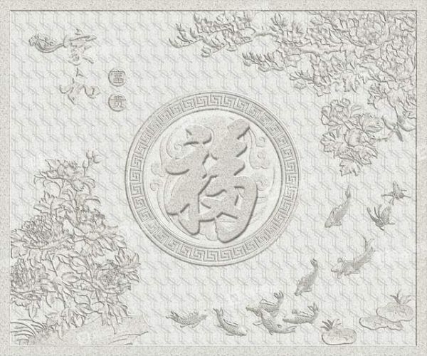 瓷雕壁画细节展示