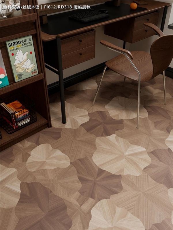 Warm Island Layered Autumn Wood Grain Tile Image 4