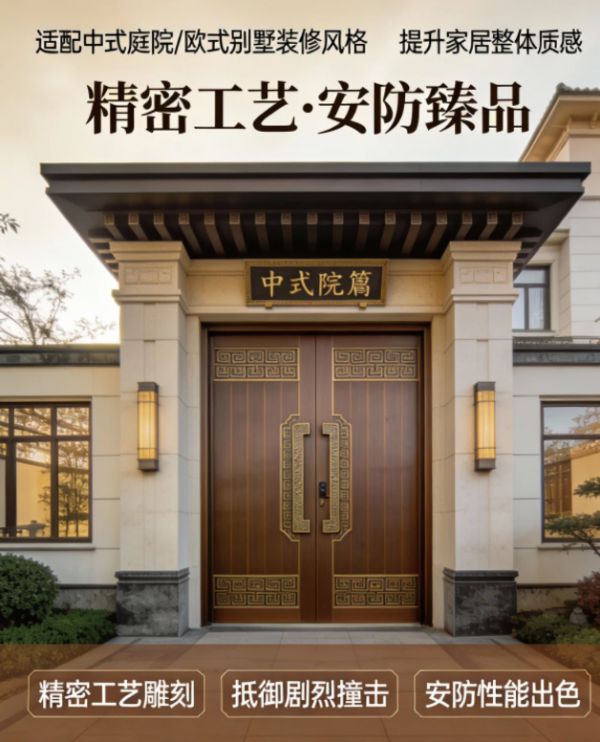 铸铝精雕入户门