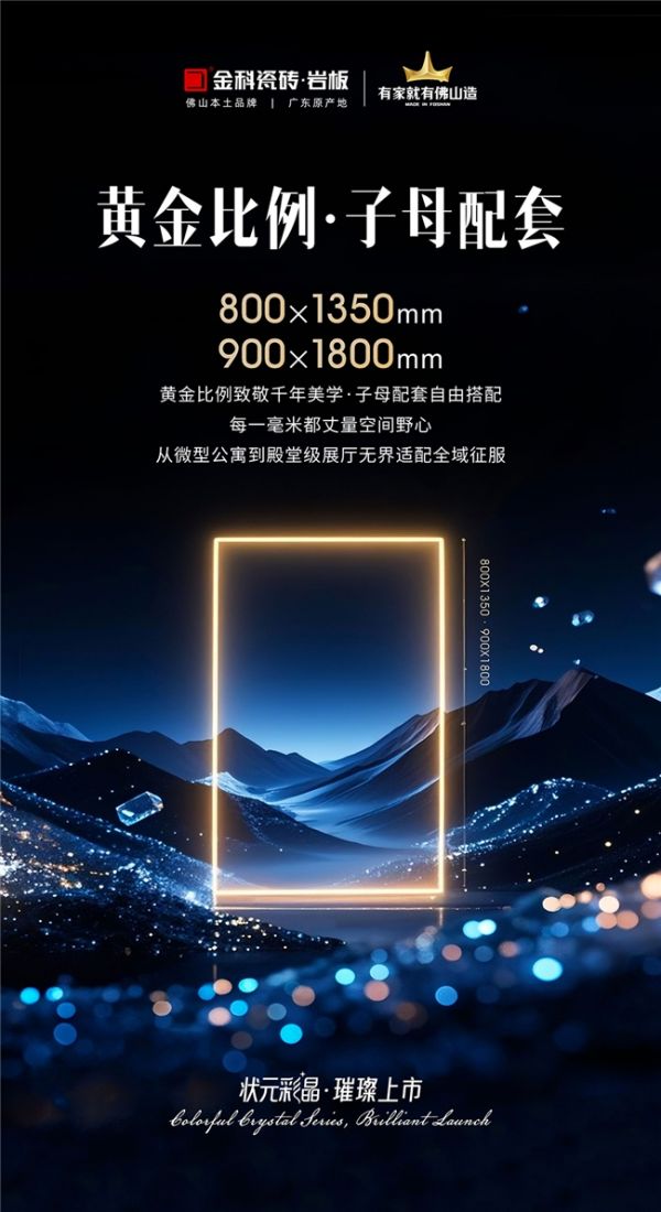 黄金比例规格展示