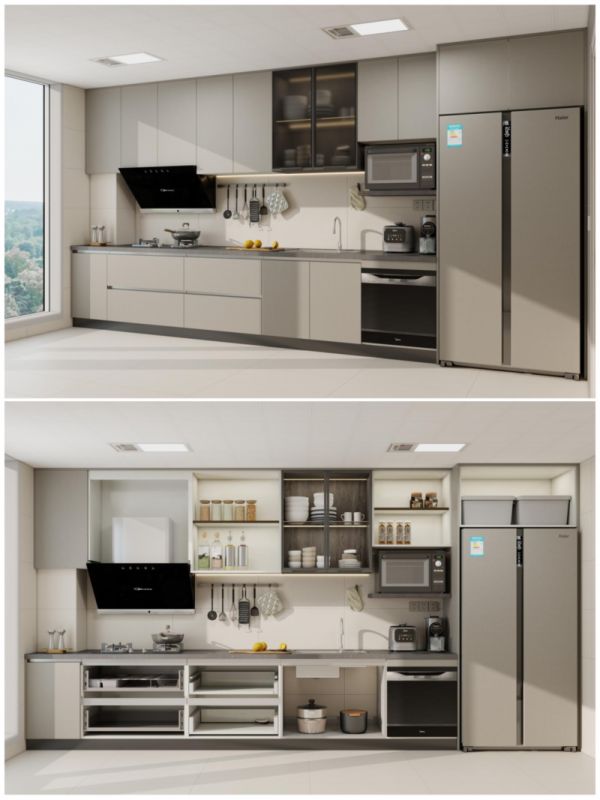 柜门内侧利用洞洞板