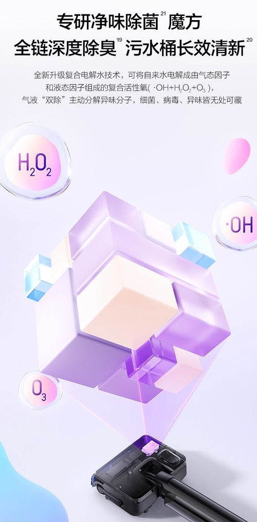芙万小折叠洗地机净味除菌魔方技术