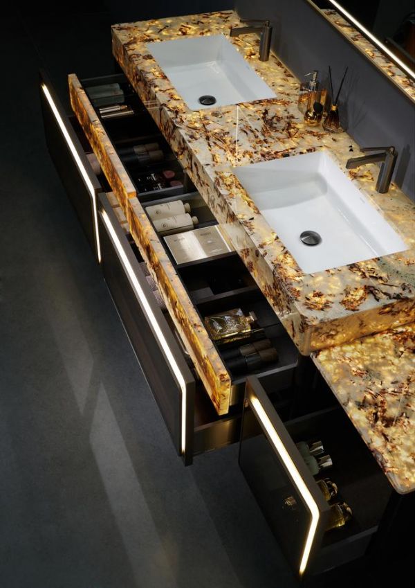 云珀系列浴室柜材质展示