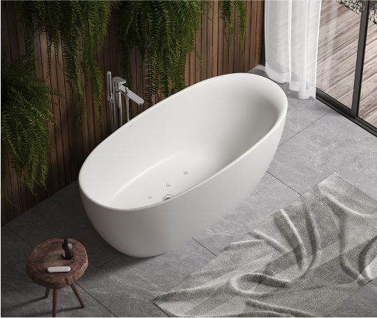 Trento 特兰托® 独立式人造石按摩浴缸