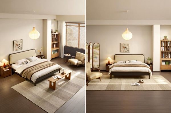 简约风象耳软床