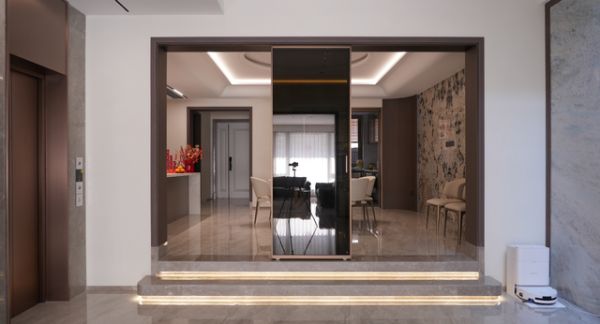 ZMKM芝麻开门家居四扇互推吊轨门