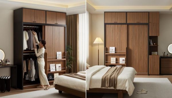 Solid Wood Combination Closet