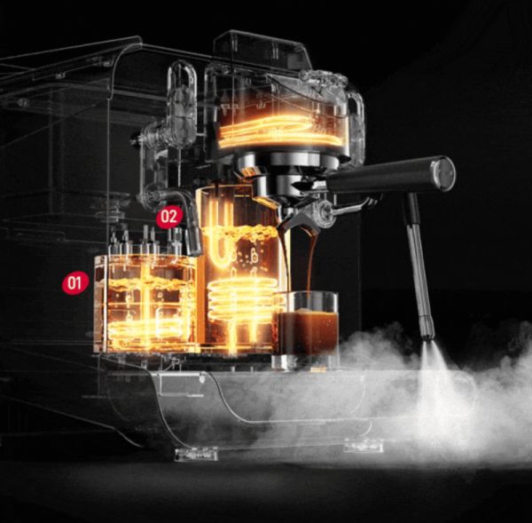 PB-ONE Coffee Machine Preheating Feature