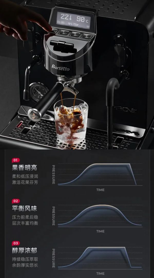 PB-ONE Coffee Machine Pressure Control Feature