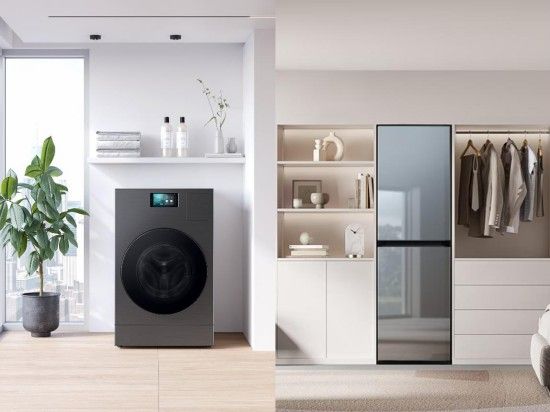 三星AI神 Black Diamond热泵洗烘旗舰与AI神 Black Diamond衣物护理机