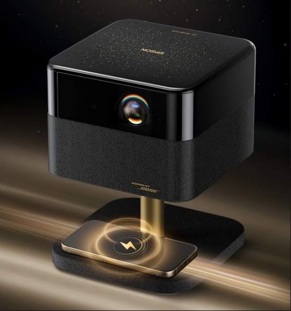 Epson Lifestudio Flex Black Gold Limited Edition Smart AI Projector EF-53 Design