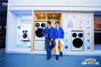 海尔三筒洗护机泰国首推，创新高端分区洗护