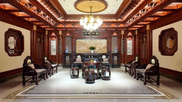 御乾堂红木荣誉墙图片