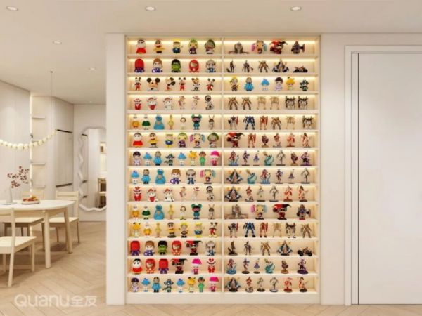 Handcrafted Toys Display Cabinet