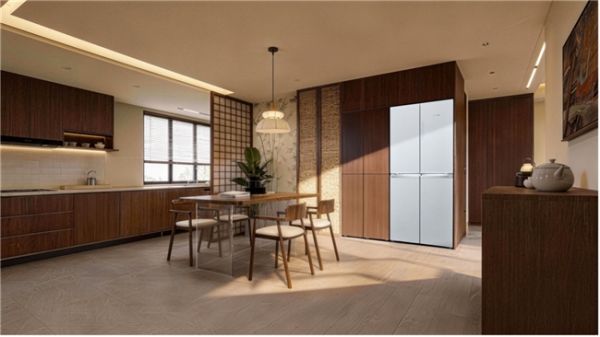 西门子无界Pro AI超氧真空舱十字门冰箱整体设计展示