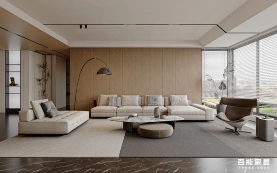 Baine Wall Panel in Sofa Area