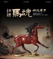 徐悲鸿《鸿运奔腾》铜雕热销京东年货节