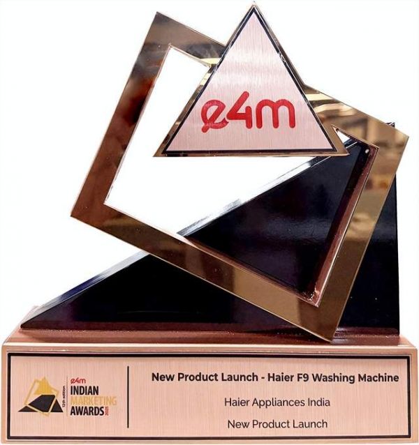 Haier F9 Washing Machine Winning Award