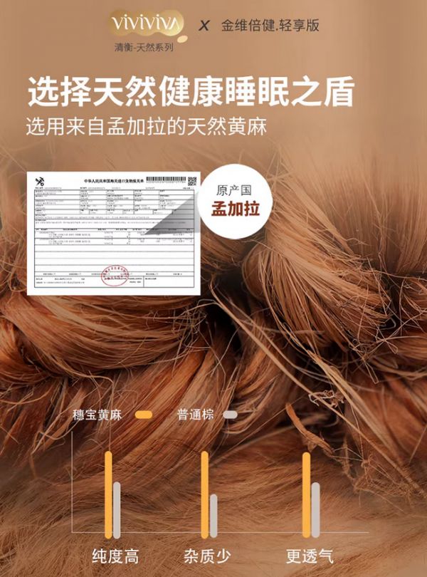 穗宝金维倍健-轻享版6C床垫天然填充材料图片