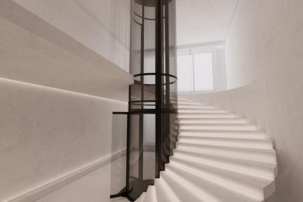 圆形螺杆电梯应用图