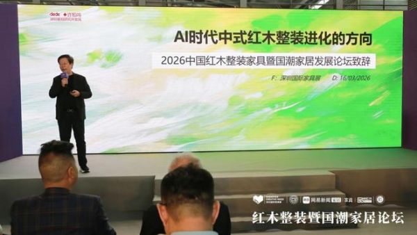 深圳家具开发研究院院长许柏鸣进行主题分享