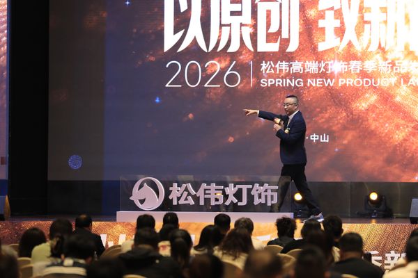松伟高端灯饰会议现场