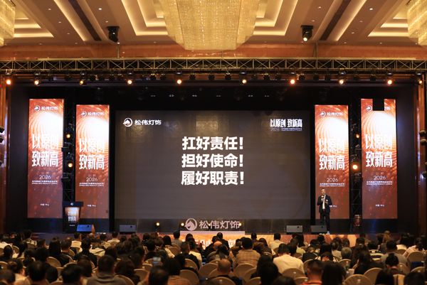 松伟高端灯饰会议现场