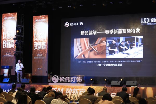 松伟高端灯饰会议现场