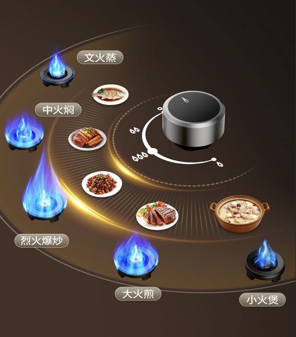 樱花燃气灶S510G无极精控图