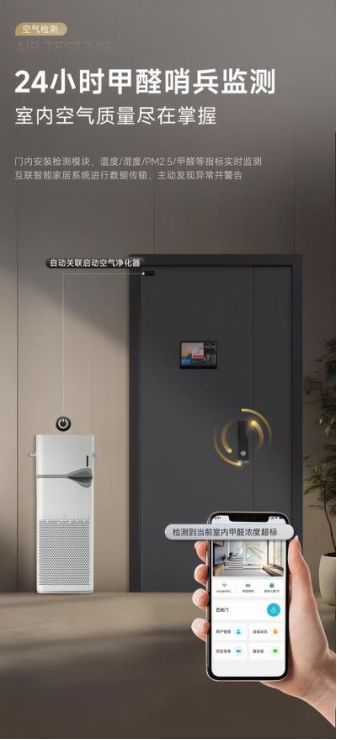 王力智能门甲醛哨兵检测技术