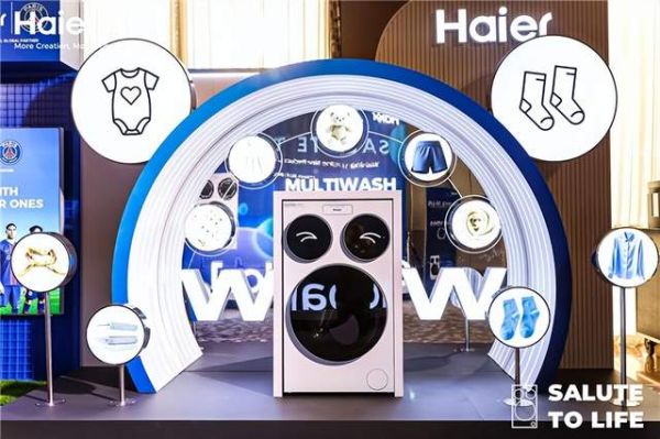 海尔三筒洗衣机展示