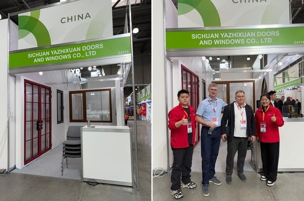 雅之轩门窗在展会现场