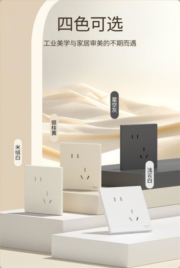 德力西电气CD295F系列开关整体展示图片