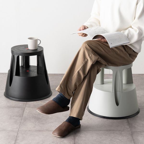 Sanwa Ladder Stool in Use