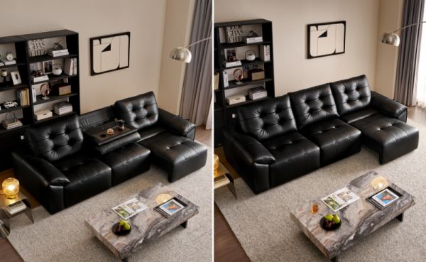 全友家居大C位电动沙发外观