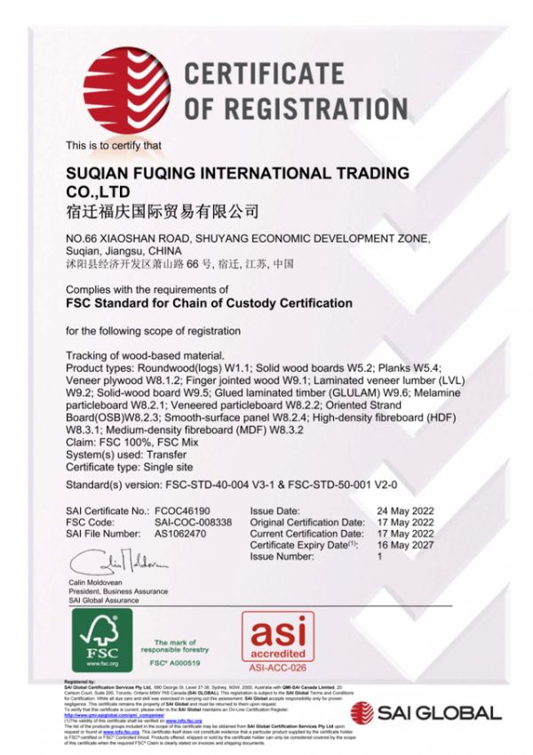 福庆 LVL 产品矩阵