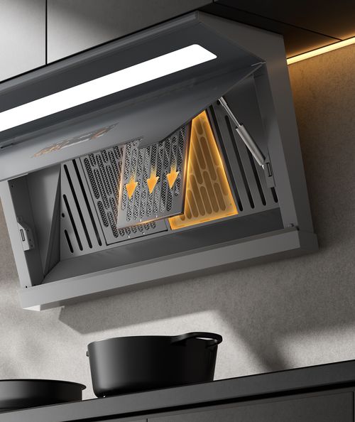 樱花吸油烟机Q801滤网智换系统