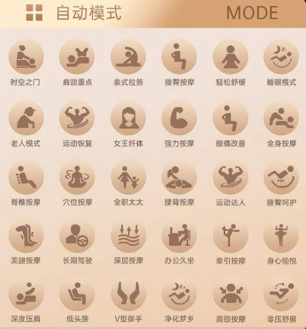 松胜S730按摩椅功能