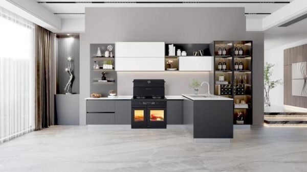Final image showcasing the transformation of a kitchen with Midea