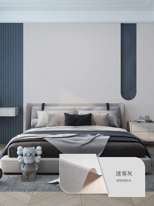迷雾灰墙布示例