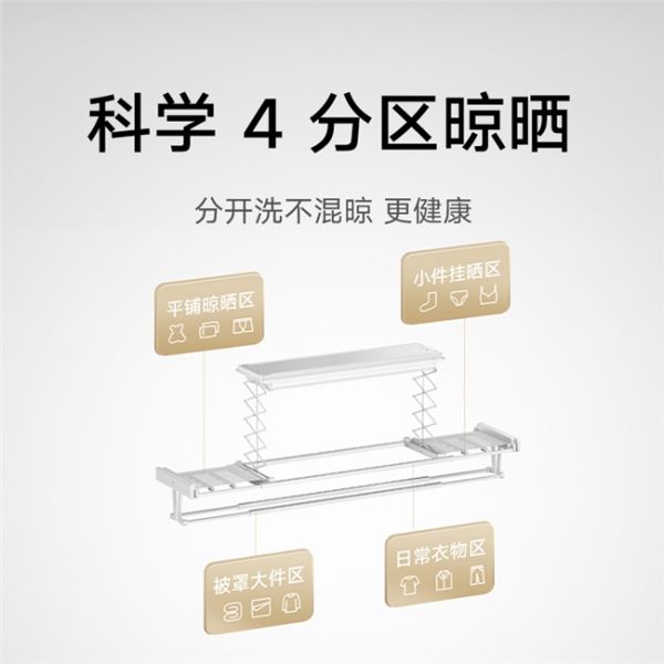 米家智能晾衣机3分区设计