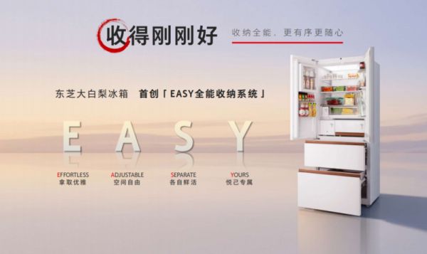 东芝大白梨冰箱EASY收纳系统