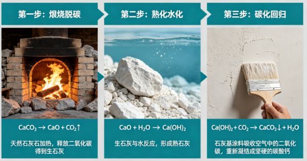 Lime-based wall material process
