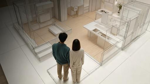 Modern Home Interior with Smart Storage