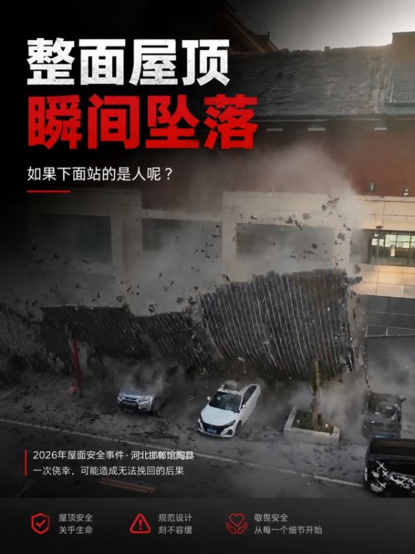 Building roof tiles falling off