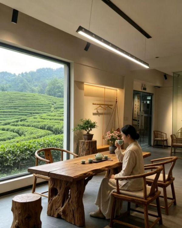 木纹吊顶设计案例