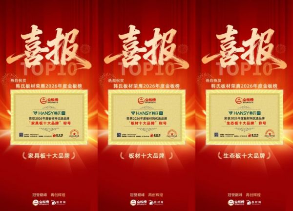 韩氏板材获奖照片