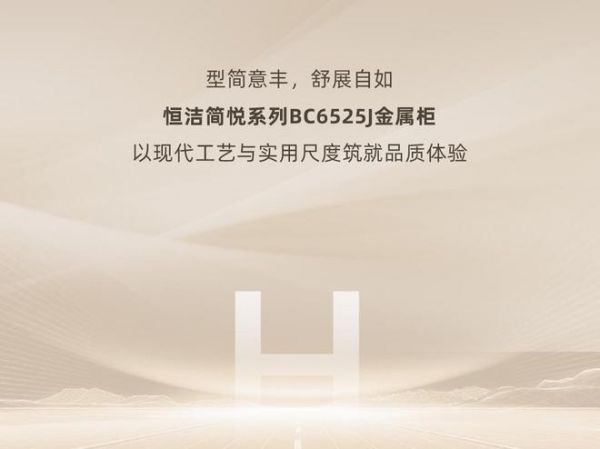 恒洁简悦系列BC6525J金属柜 - 细节特写